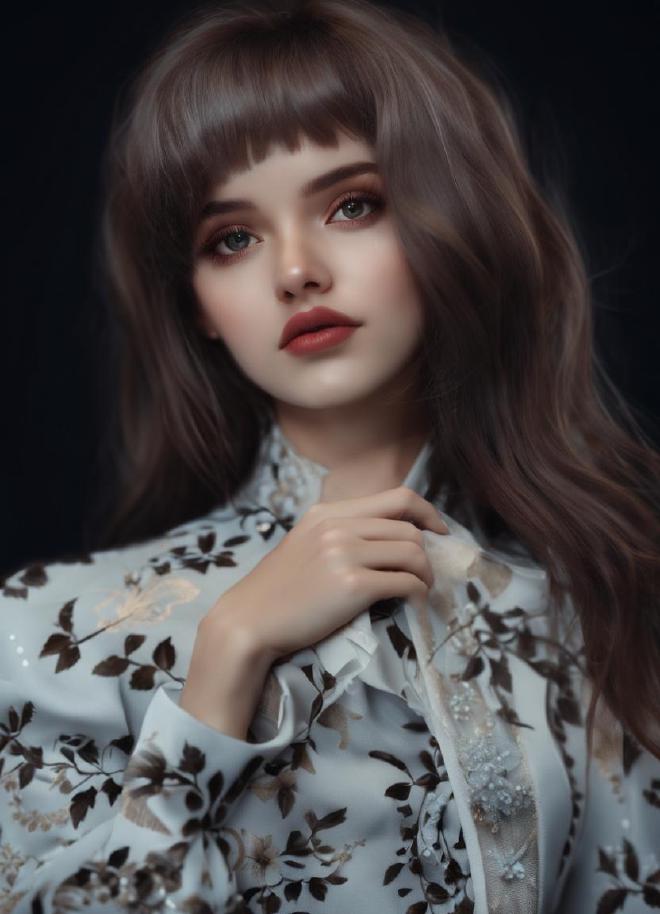 White female doll ai edited to look human